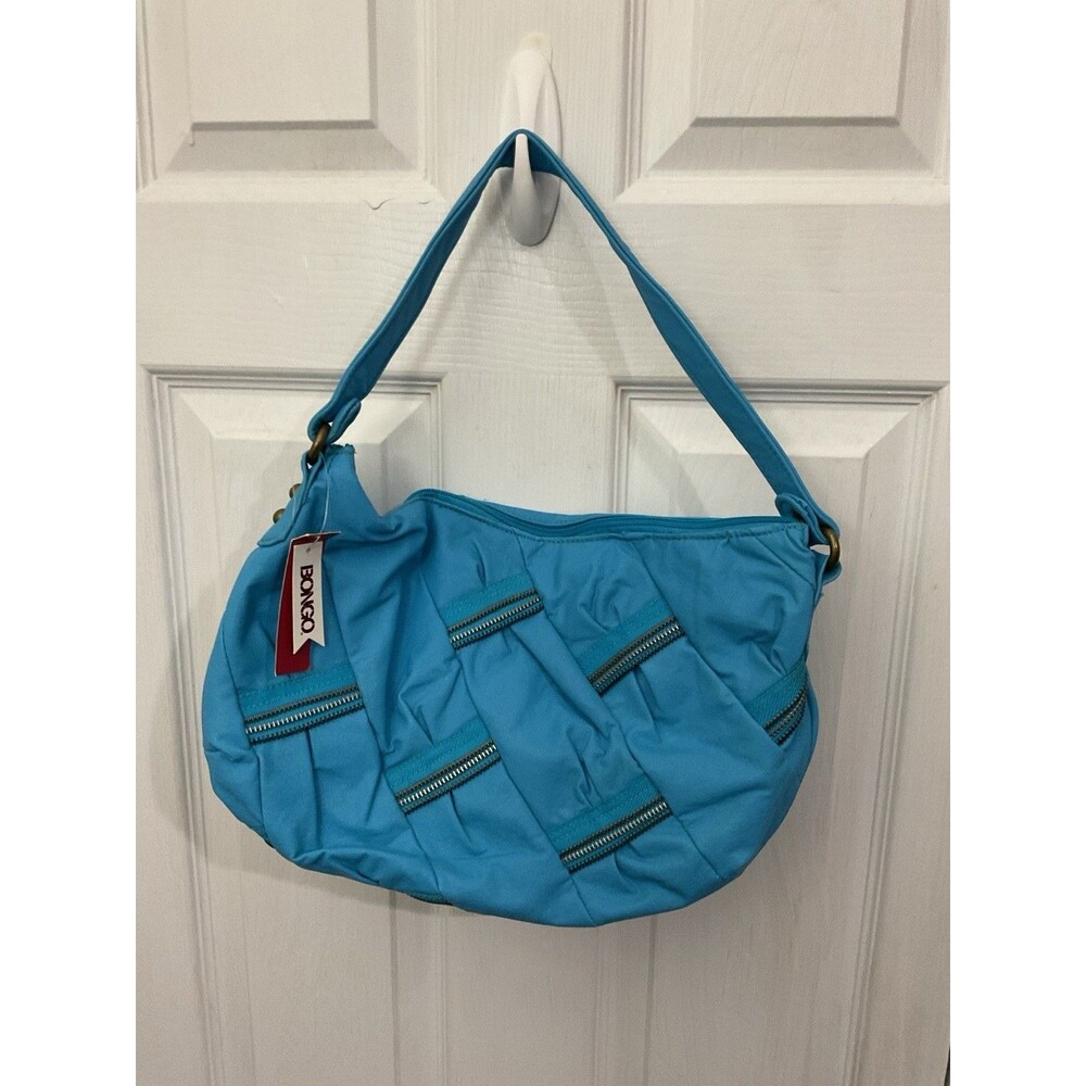 Y2K Bongo Turquoise Blue Shoulder Bag Purse NWT Vintage Kmart Zip Detail